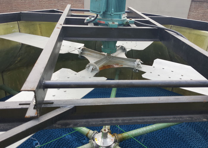 圆形逆流玻璃钢冷却塔