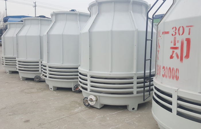 圆形逆流玻璃钢冷却塔