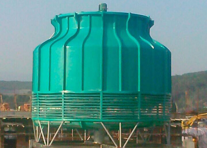 圆形逆流玻璃钢冷却塔