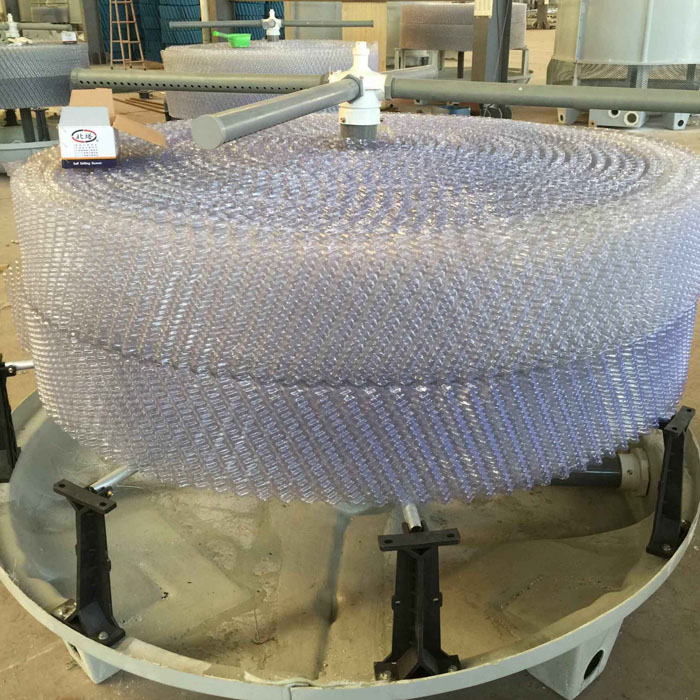 圆形逆流玻璃钢冷却塔